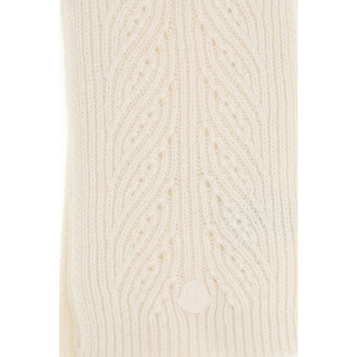 Moncler Beige Wool Oves Aries Foulard