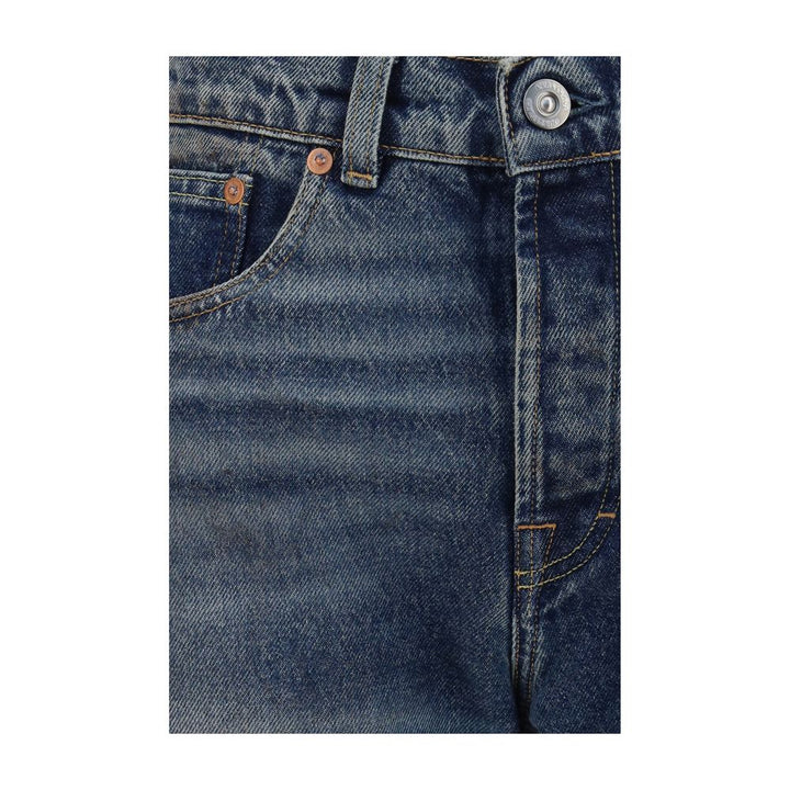 Our Legacy Blue Cotton Relaxed Fit Jeans