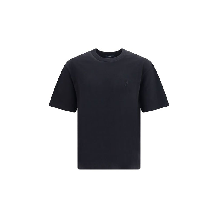 Herno Black Cotton T-Shirt