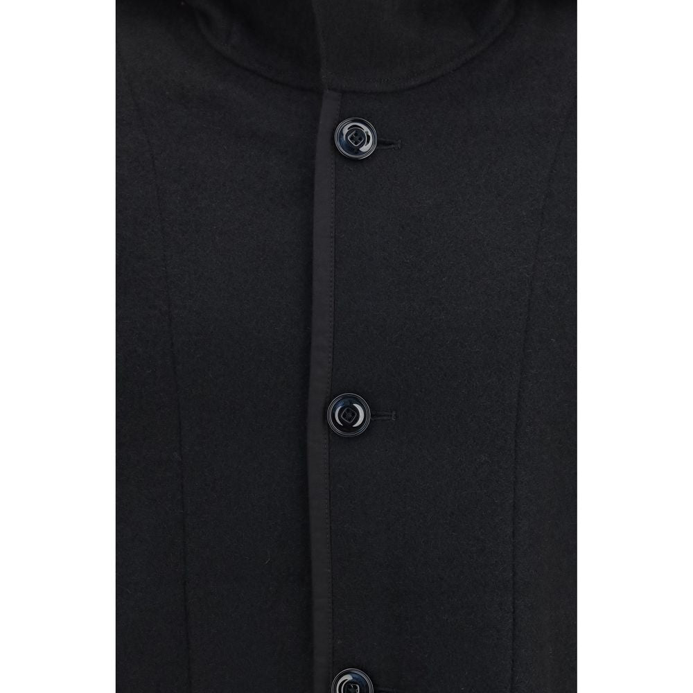 Our Legacy Black Wool Oves Aries Full-Length Jacket