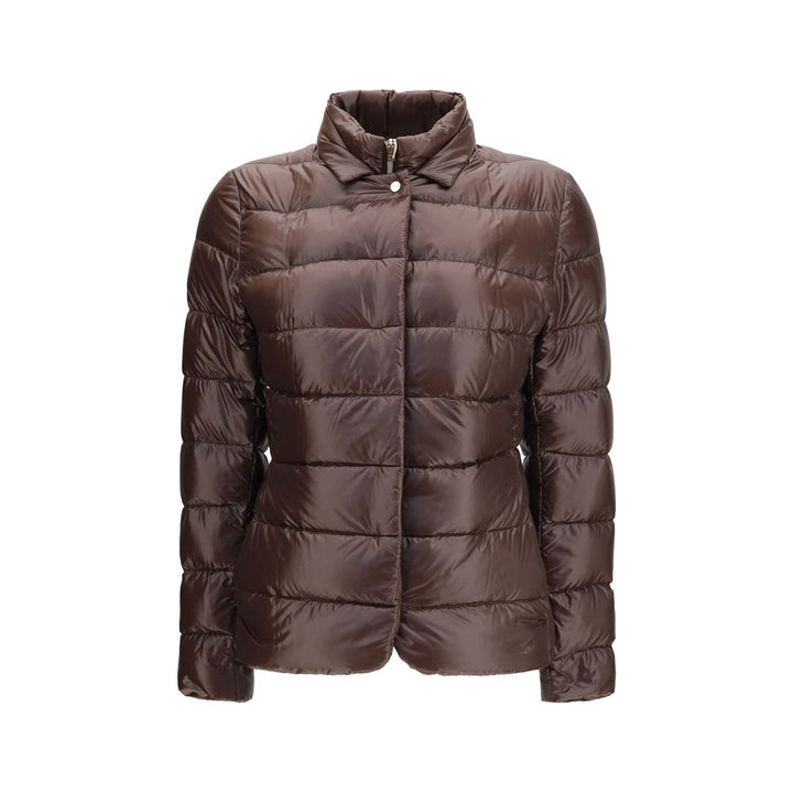 Herno Brown Goose Down Full-Length Jacket