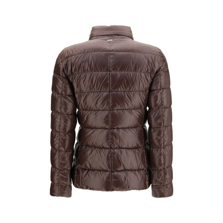 Herno Brown Goose Down Full-Length Jacket