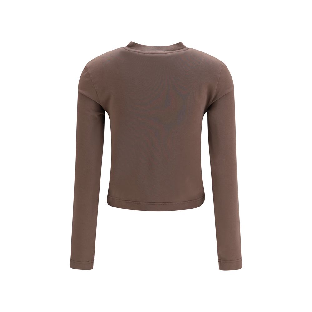 Jacquemus Brown Cotton Long Sleeve T-Shirt