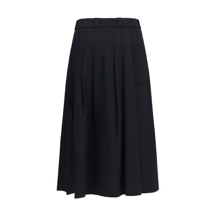 Our Legacy Black Wool Oves Aries Midi Skirt