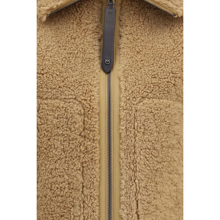 PINKO Beige Polyester Shell Jacket
