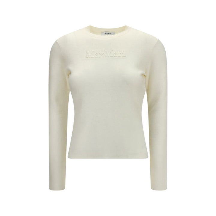 Max Mara White Wool Oves Aries Sweatshirt