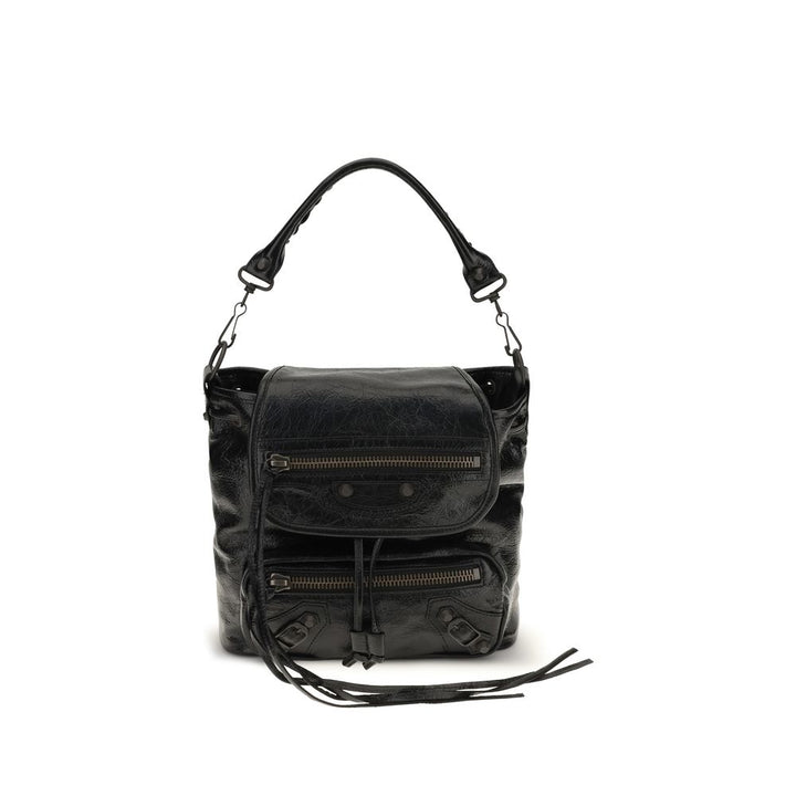 Balenciaga Black Lamb Ovis Aries Backpack