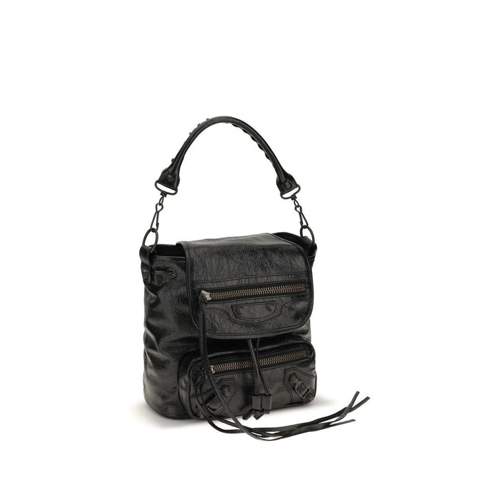 Balenciaga Black Lamb Ovis Aries Backpack