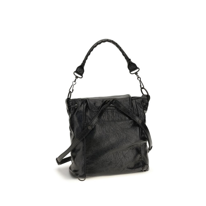 Balenciaga Black Lamb Ovis Aries Backpack