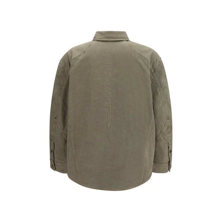 Off-White Bicolor Cotton Shell Jacket