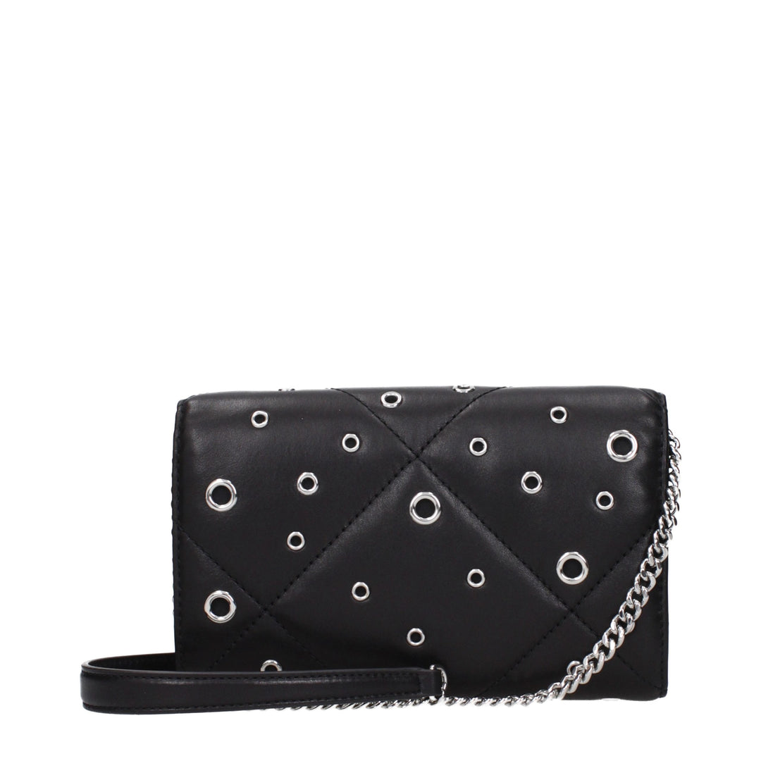 Tory Burch Black Leather Clutch Bag