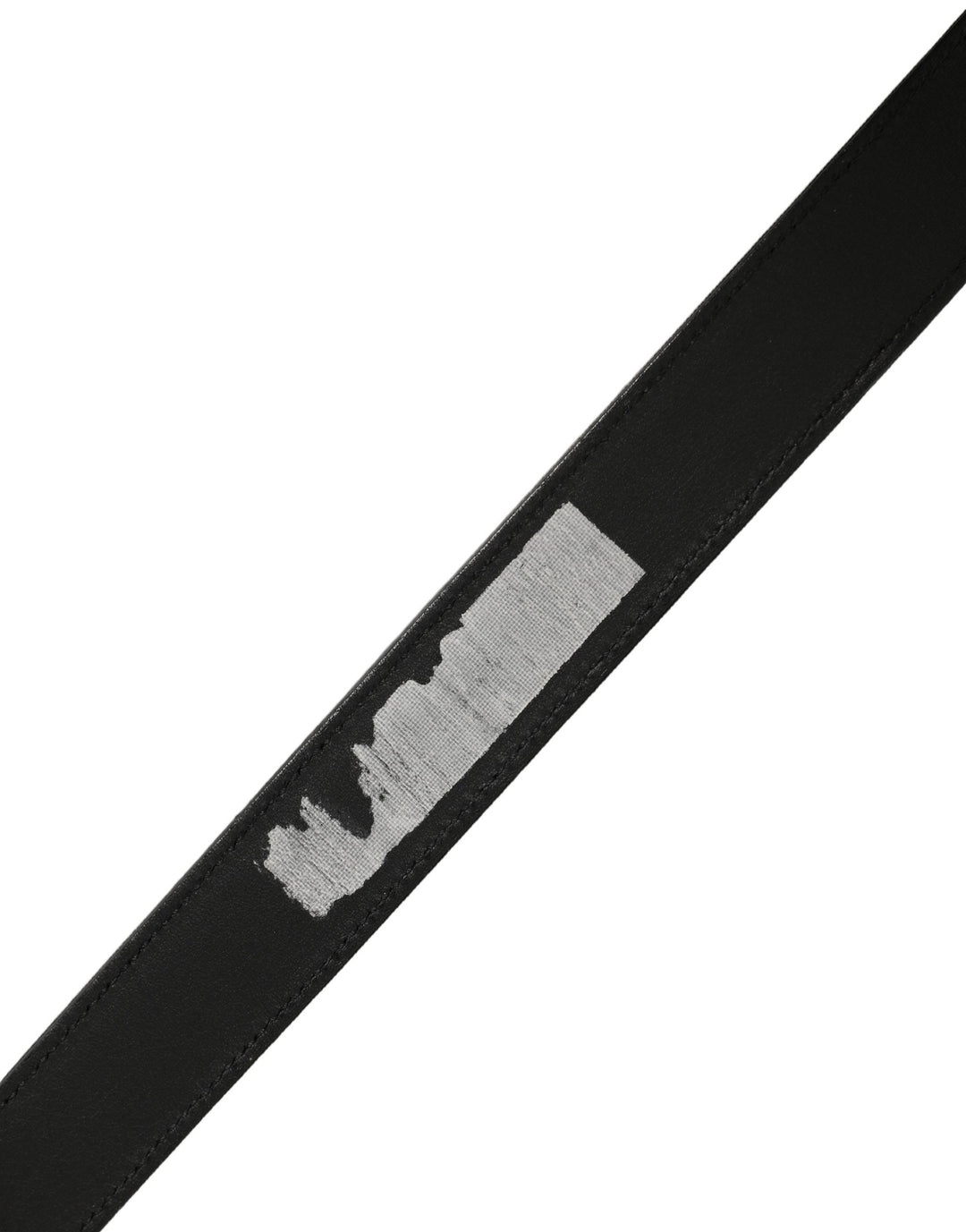 Dolce & Gabbana Black Classic Leather Silver Tone Buckle Belt