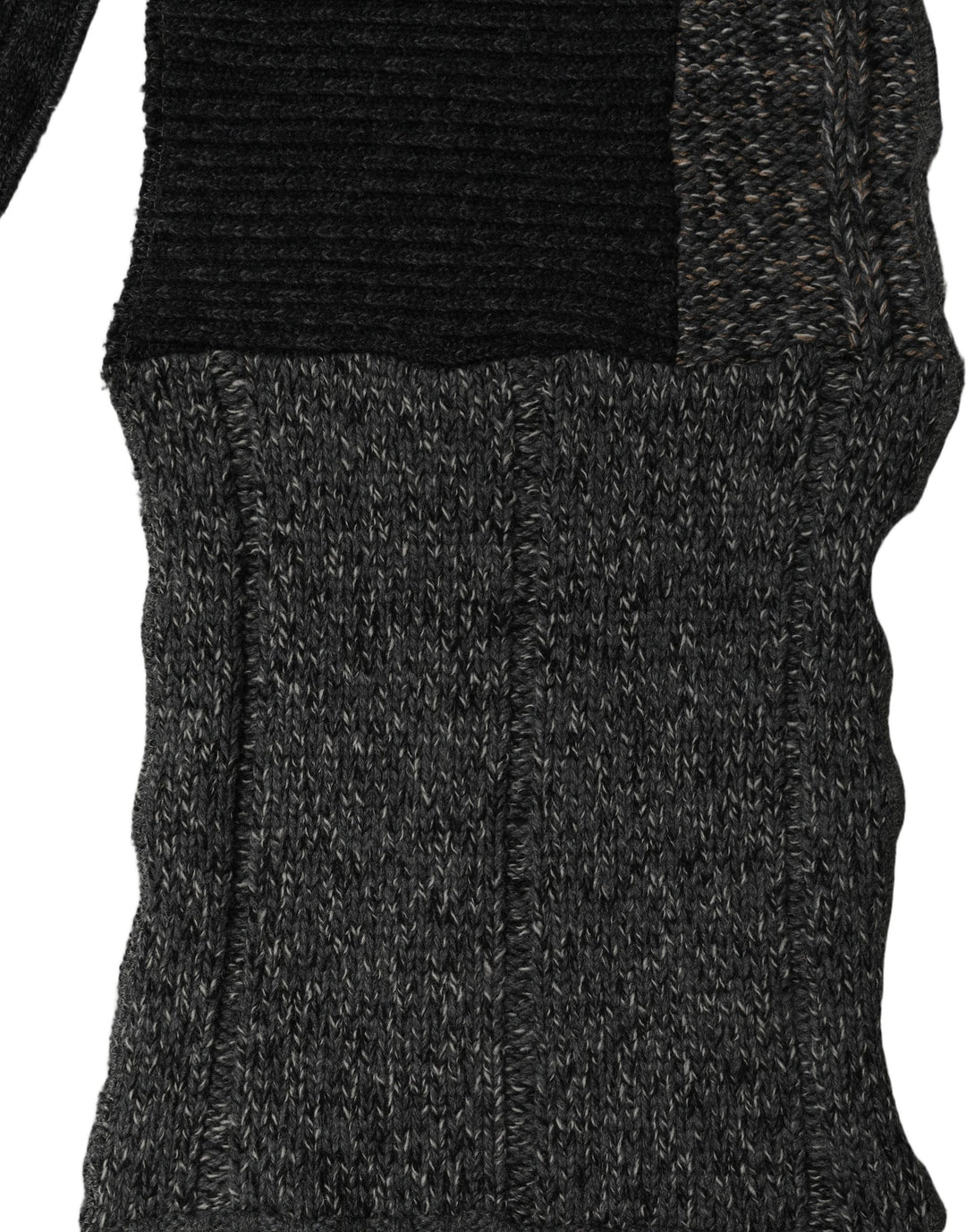 Dolce & Gabbana Multicolor Patchwork Wool Knit Shawl Scarf