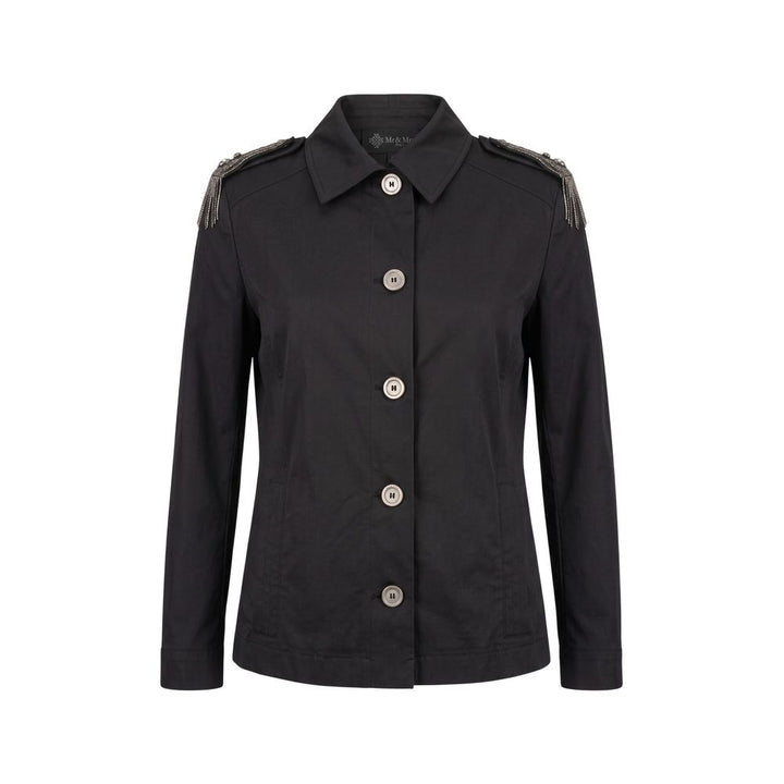 Mr&Mrs Italy Black Cotton Women Jacket