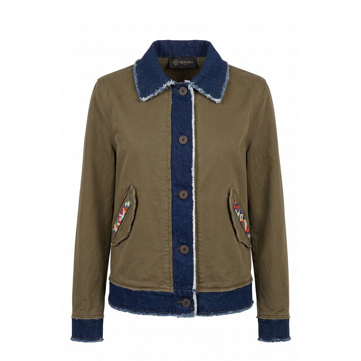 Mr&Mrs Italy Green Cotton Women's Jacket