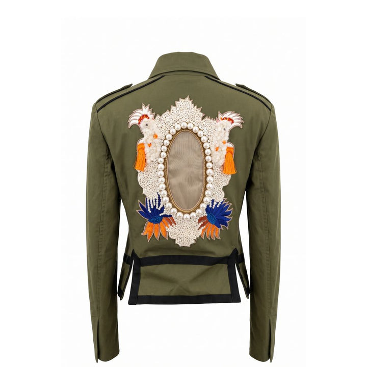 Mr&Mrs Italy Green Cotton Women's Jacket