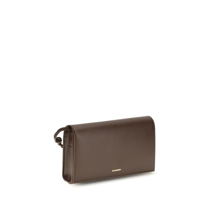 Jil Sander Brown Calf Leather Bos Taurus Wallet