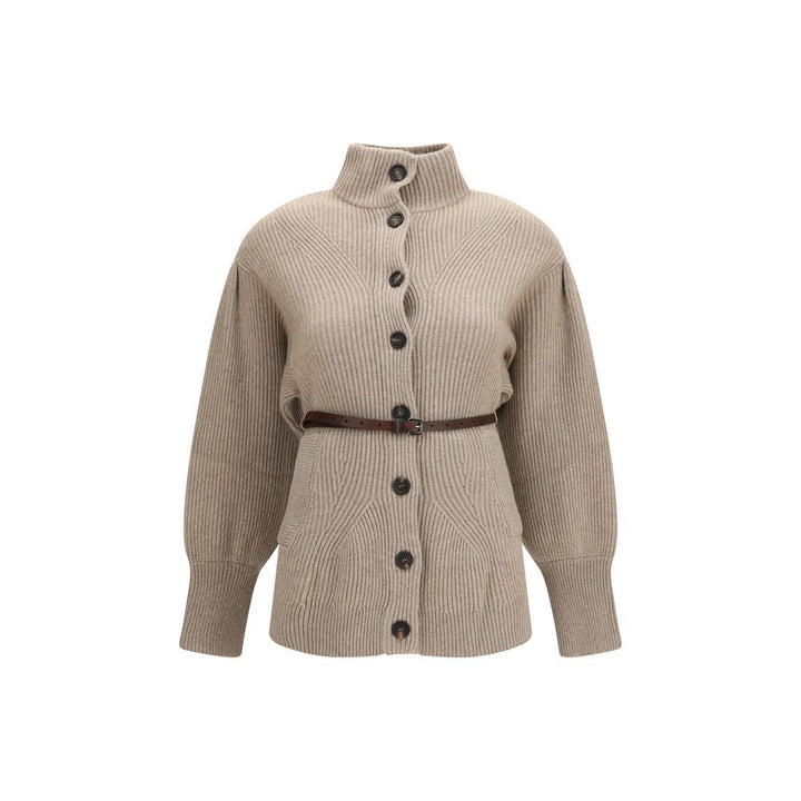 Brunello Cucinelli Beige Wool Oves Aries Cardigan