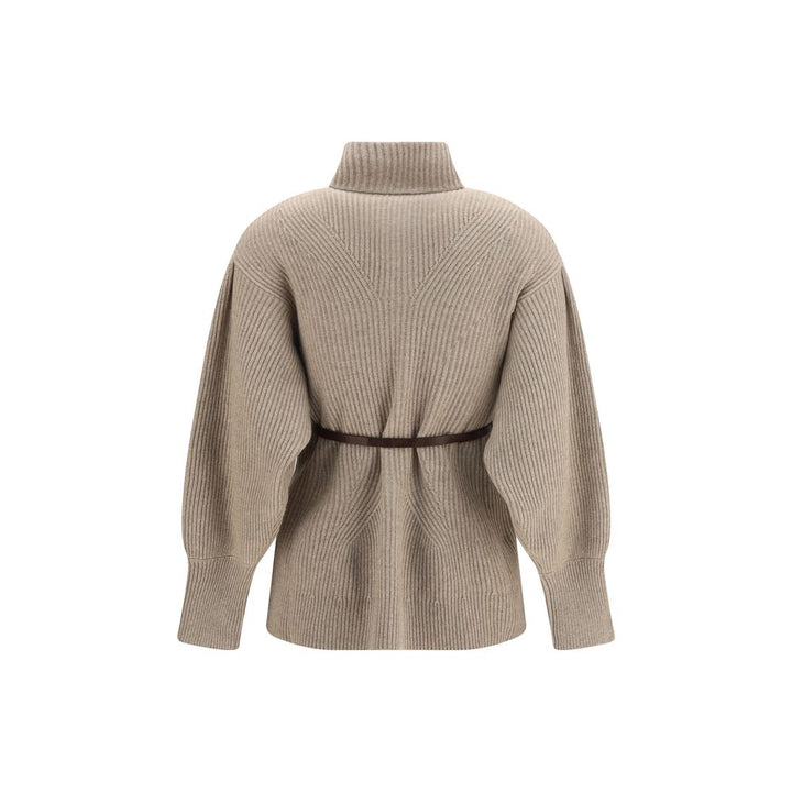 Brunello Cucinelli Beige Wool Oves Aries Cardigan