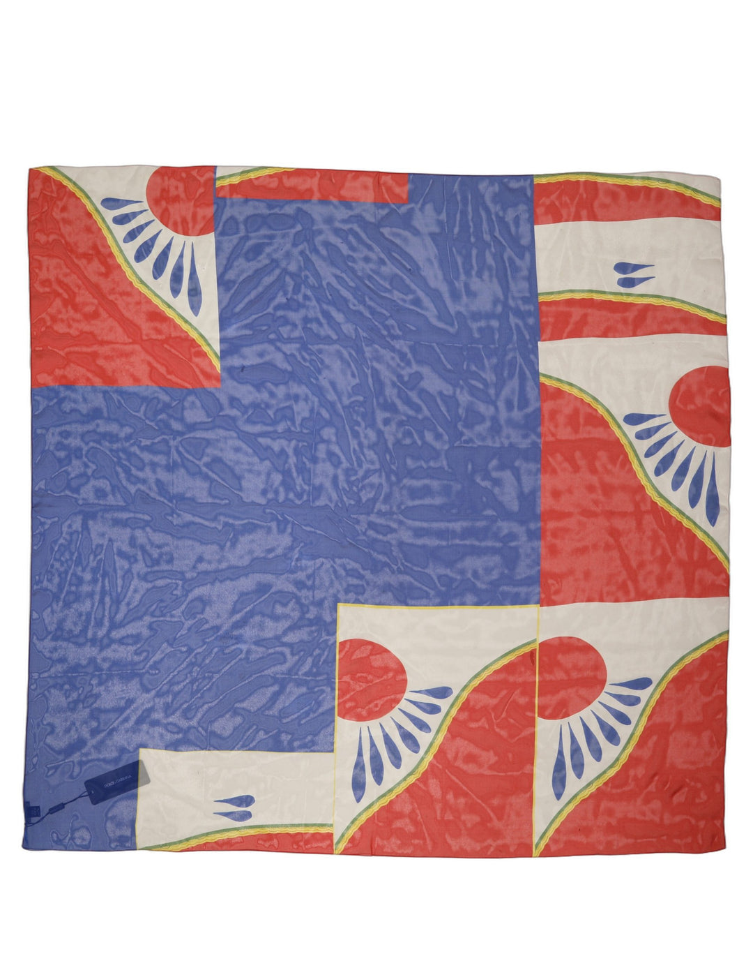Dolce & Gabbana Multicolor Abstract Square Foulard Scarf