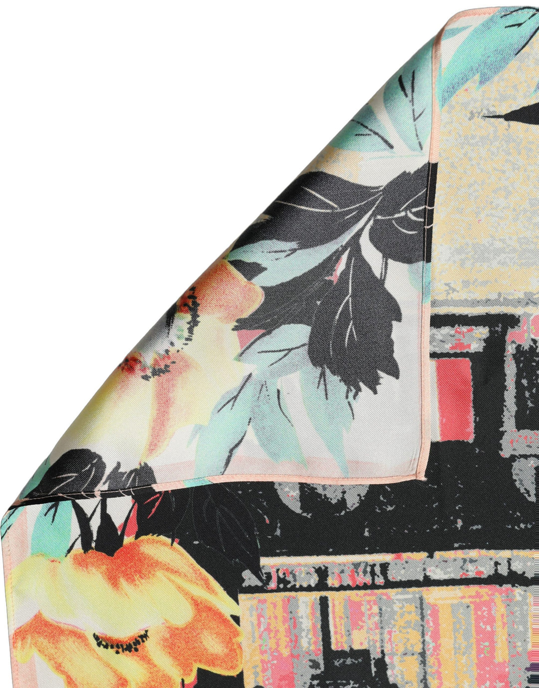 Dolce & Gabbana Multicolor Printed Silk Square Foulard Scarf