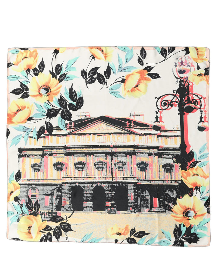 Dolce & Gabbana Multicolor Printed Silk Square Foulard Scarf