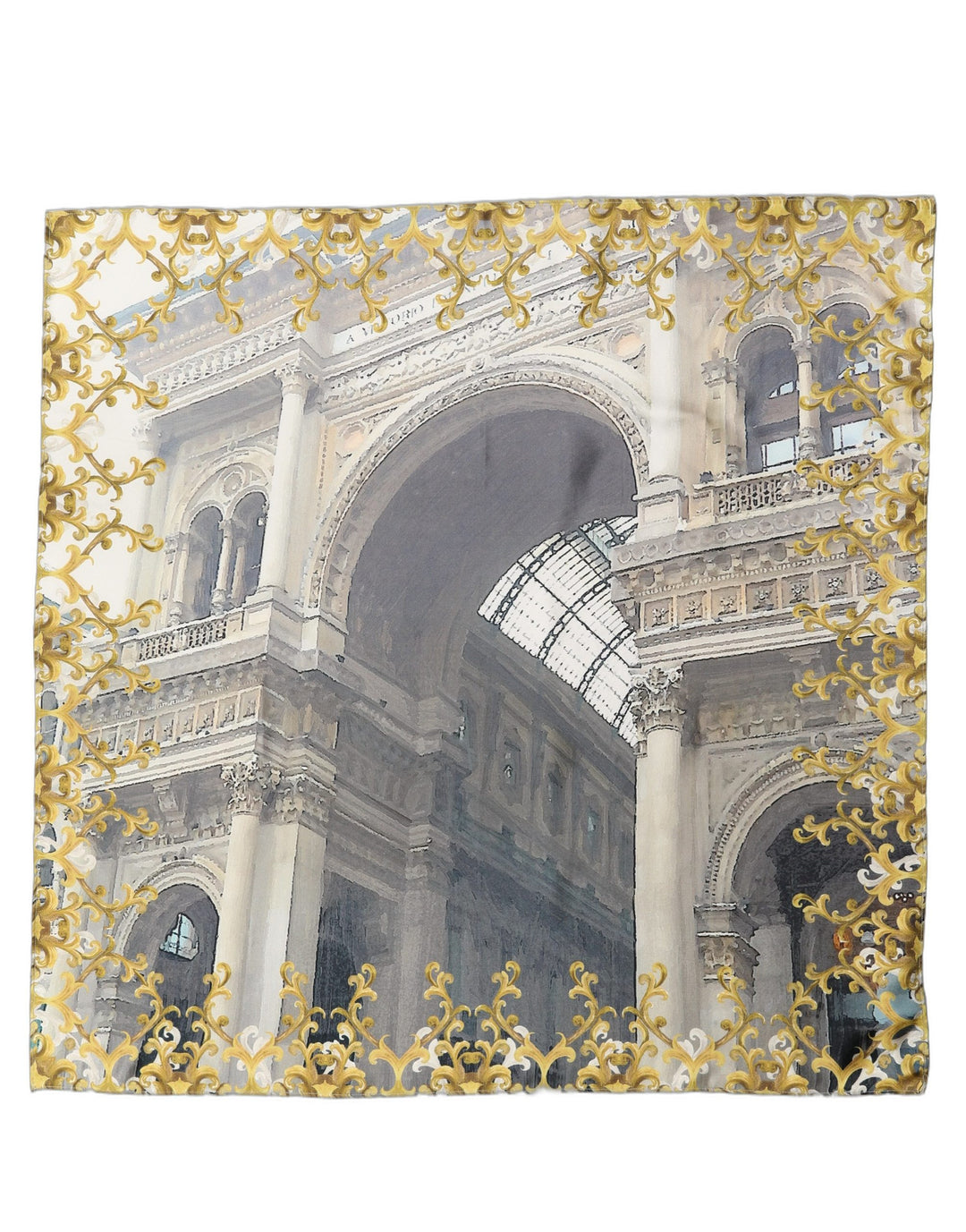 Dolce & Gabbana Multicolor Printed Silk Square Foulard Scarf