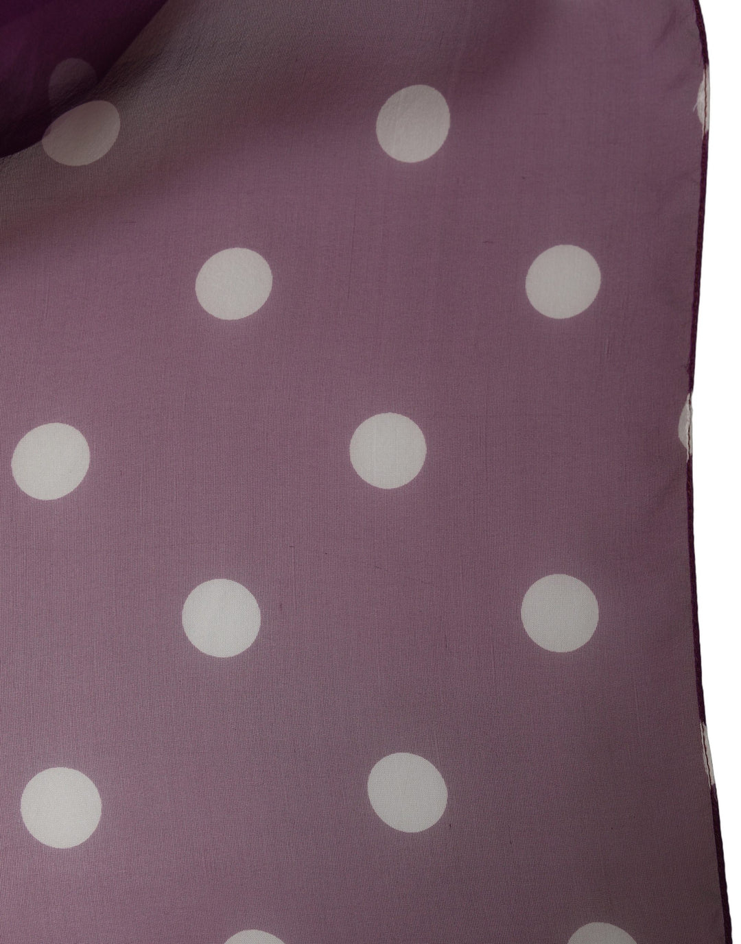 Dolce & Gabbana Purple White Polka Dot Square Foulard Scarf