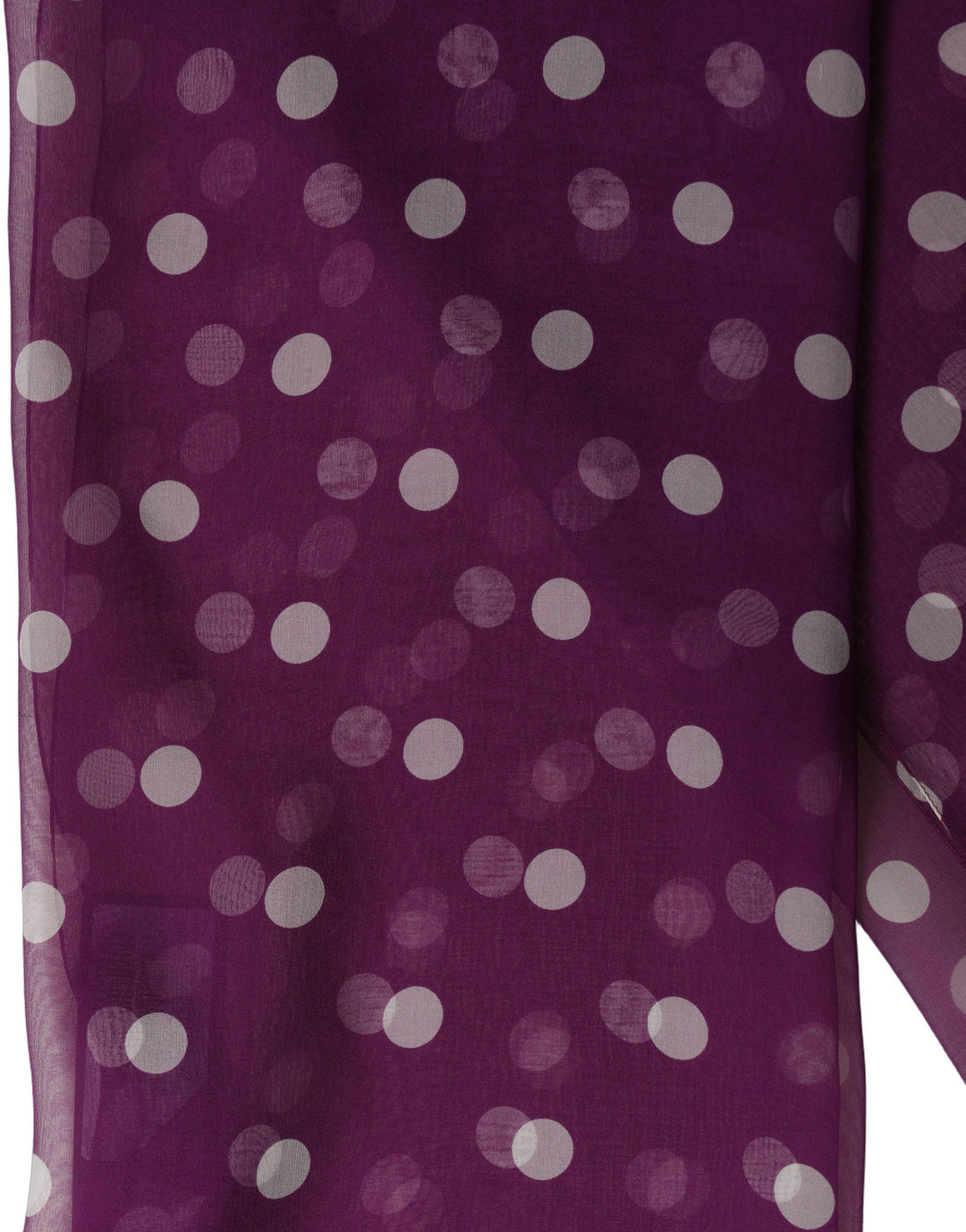 Dolce & Gabbana Purple White Polka Dot Square Foulard Scarf