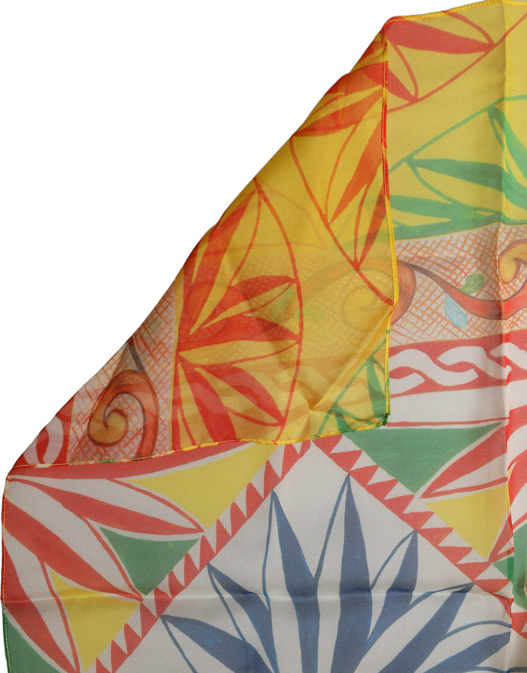 Dolce & Gabbana Multicolor Geometric Square Foulard Scarf