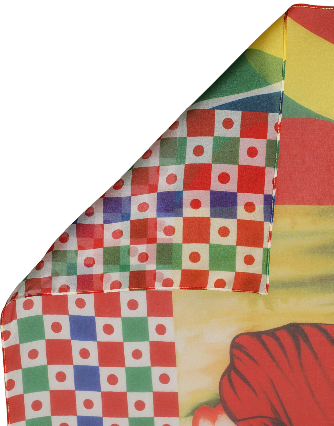 Dolce & Gabbana Multicolor Silk Printed Square Foulard Scarf