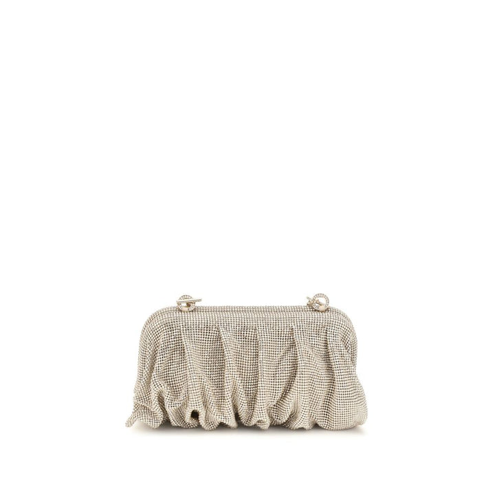 Benedetta Bruzziches Silver Aluminum Clutch Bag