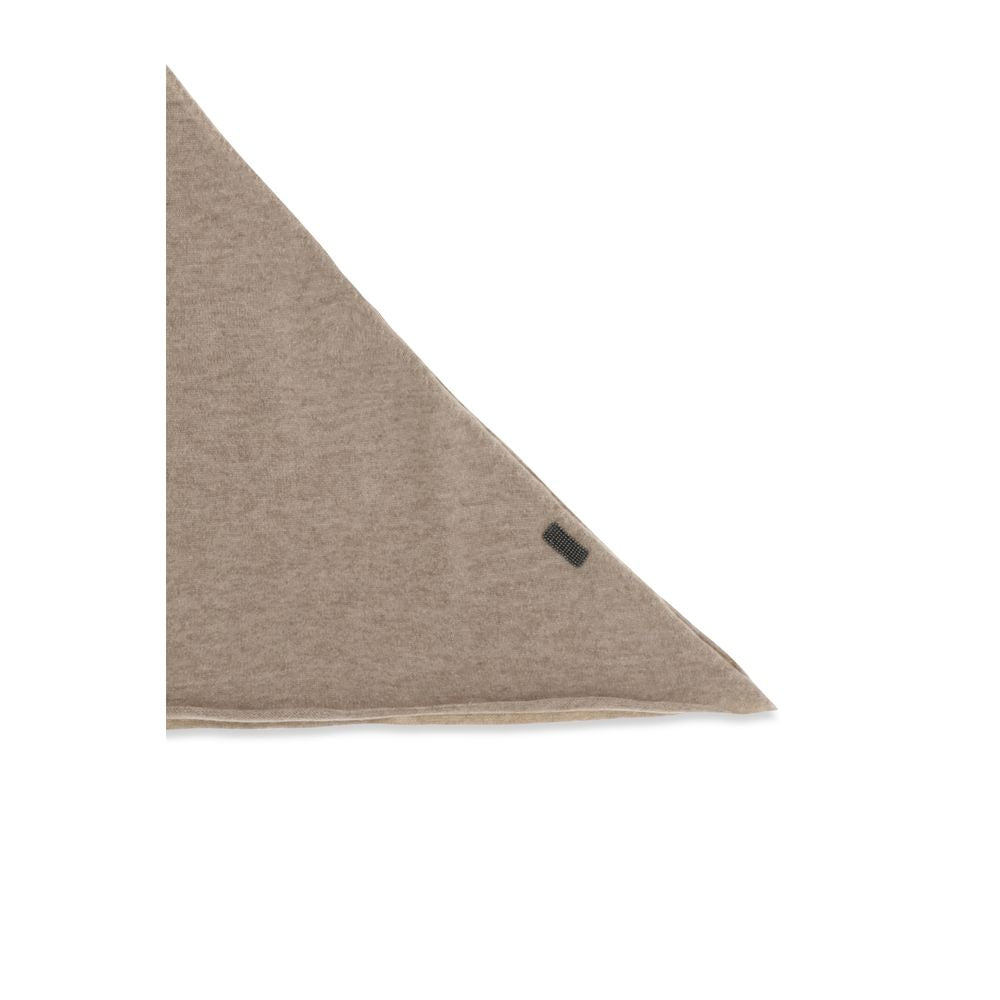 Brunello Cucinelli Beige Cashmere Scarf