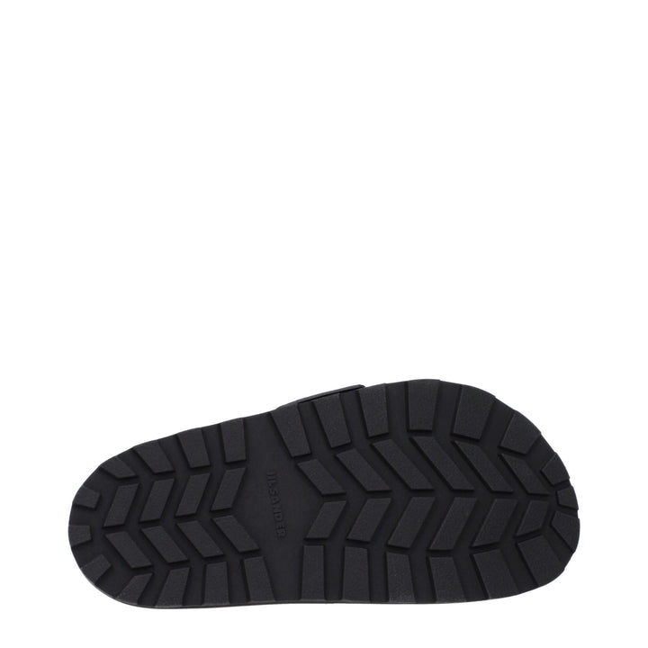 Jil Sander Black Leather Slippers
