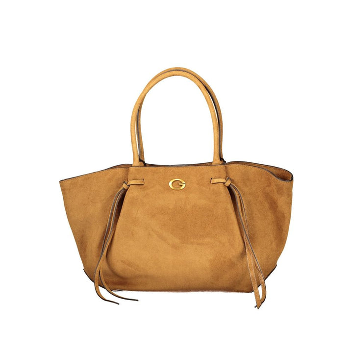 Guess Jeans Brown Polyester Handbag