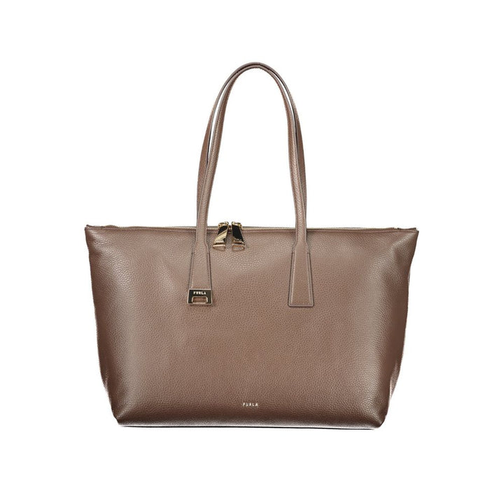 Furla Brown Leather Handbag