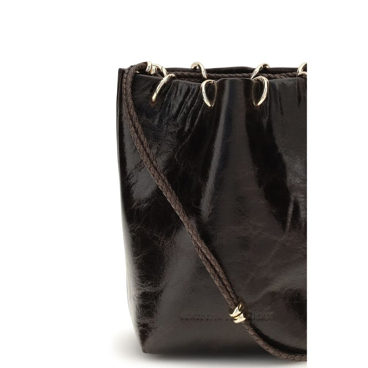Benedetta Bruzziches Black Calf Leather Bos Taurus Backet Bag