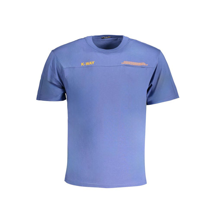 K-WAY Blu Cotton Men T-Shirt