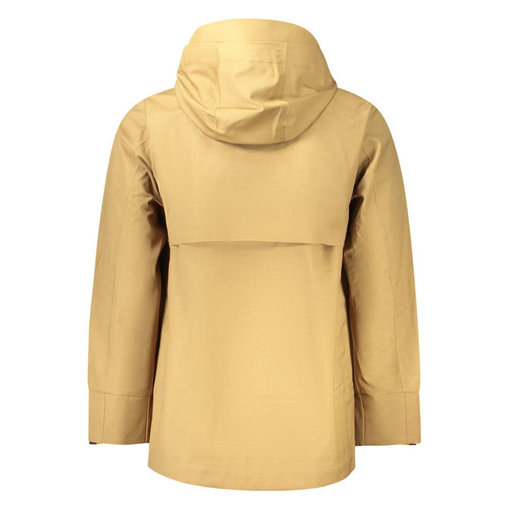 K-WAY Brown Wool Men's Trench Coat