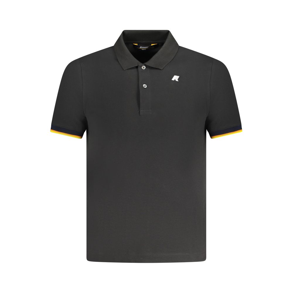 K-WAY Black Cotton Men's Polo