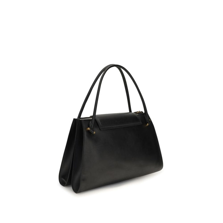 Versace Black Calf Leather Bos Taurus Shoulder Bag