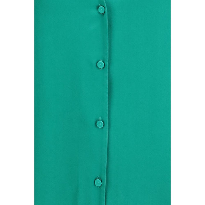Forte_Forte Bicolor Silk Dress Shirt