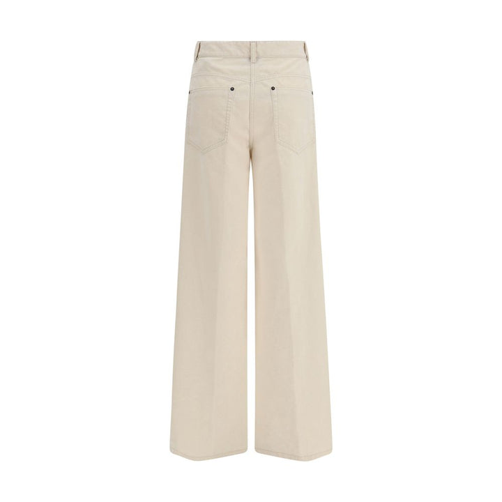 Forte_Forte White Cotton Casual Pants