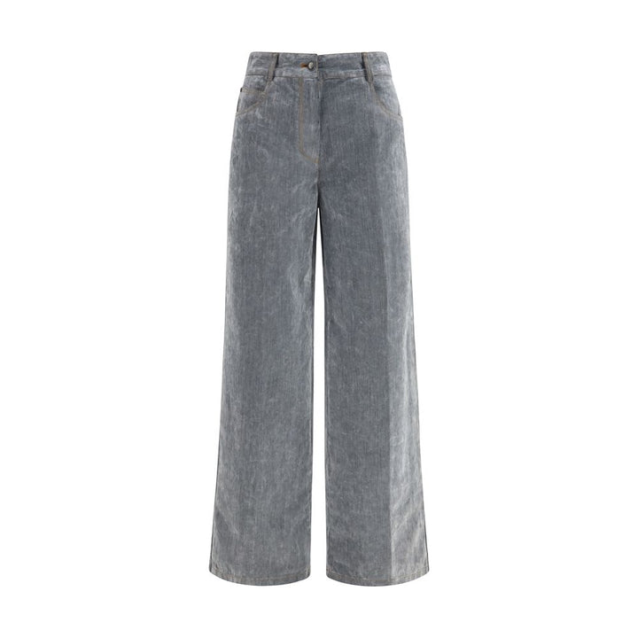 Forte_Forte Gray Cotton Jeans Denim