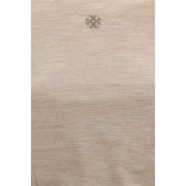 Tory Burch Beige Wool Oves Aries Sweatshirt