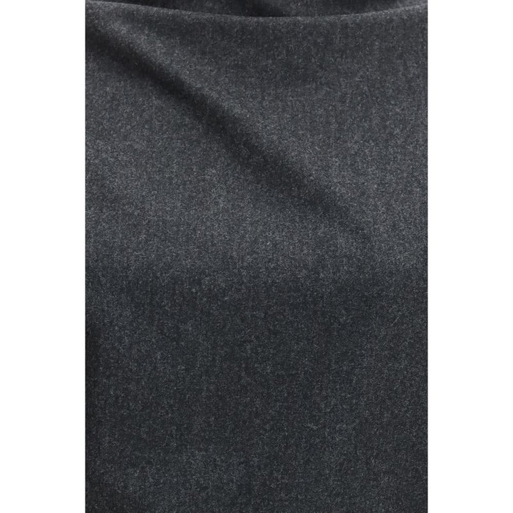 Khaite Gray Wool Oves Aries Blouse
