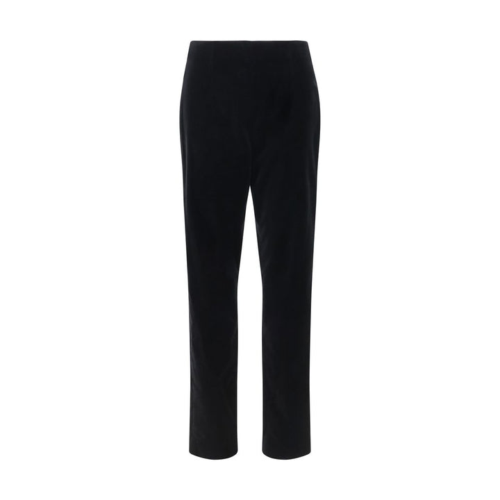 Khaite Black Cotton Casual Pants