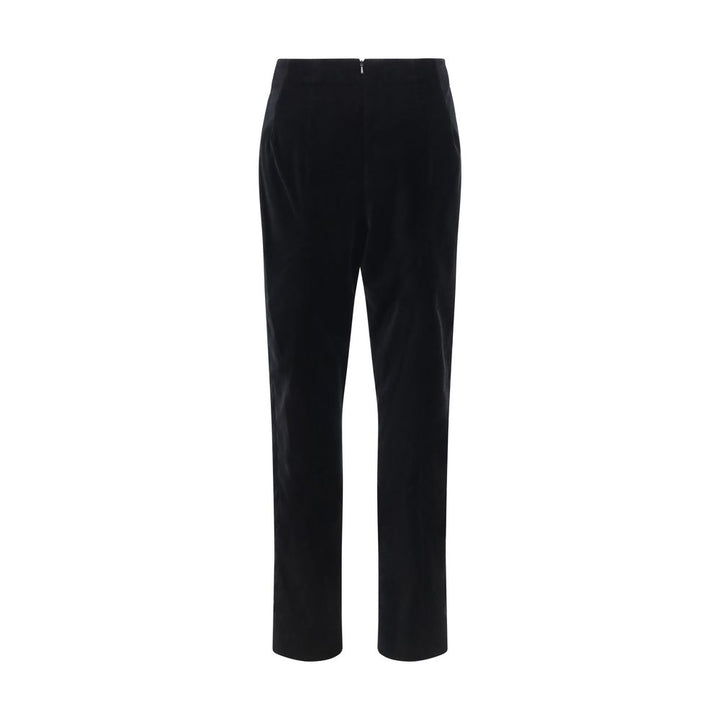 Khaite Black Cotton Casual Pants