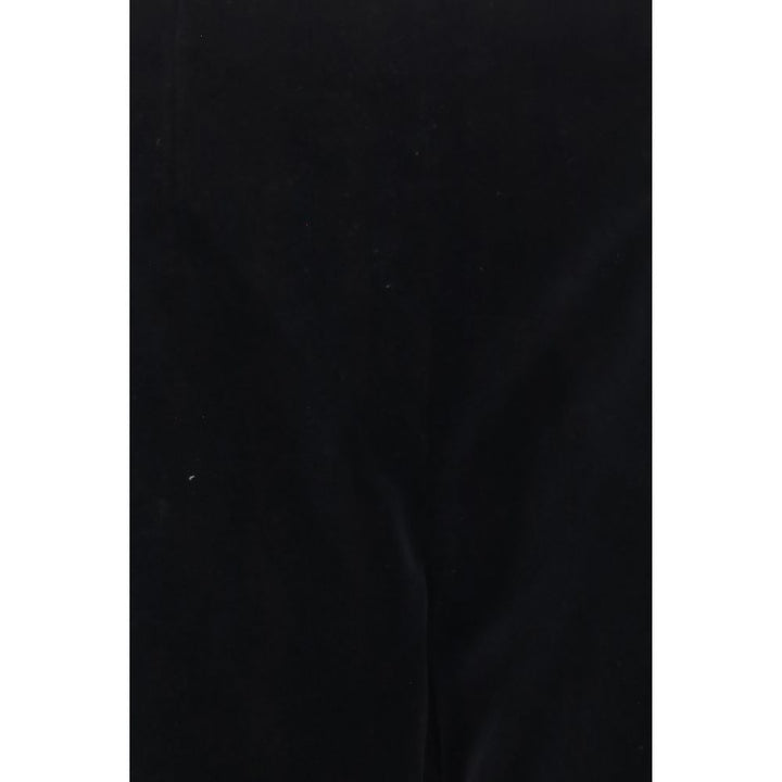 Khaite Black Cotton Casual Pants