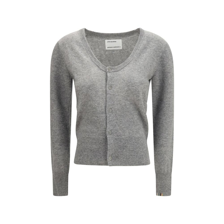 Extreme Cashmere Gray Cashmere Cardigan